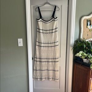 Abercrombie & Fitch Cream Maxi Sundress Spaghetti Strap